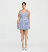 The Azalea Mini Nap Dress - Navy Gingham