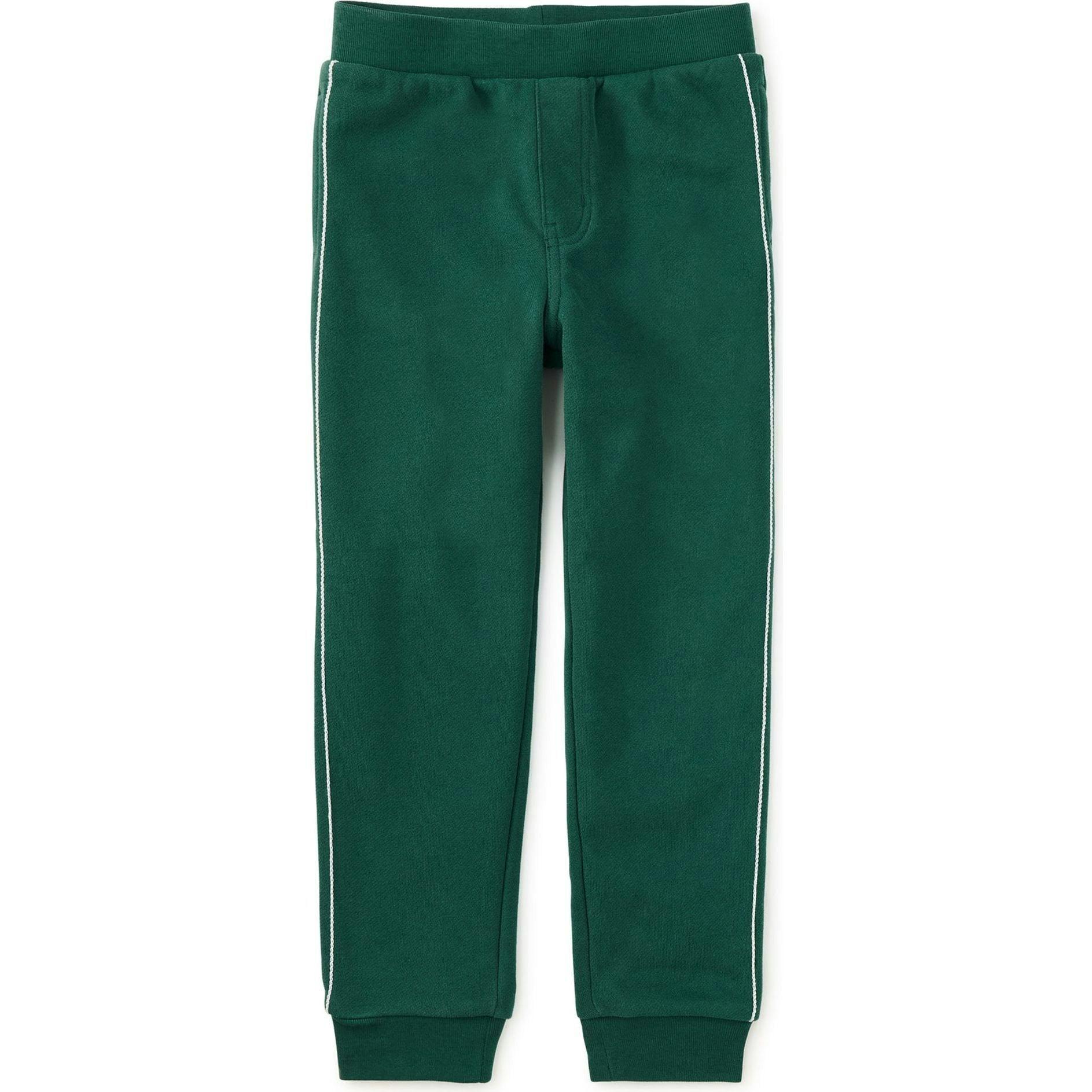 Side Stitch Joggers, Green