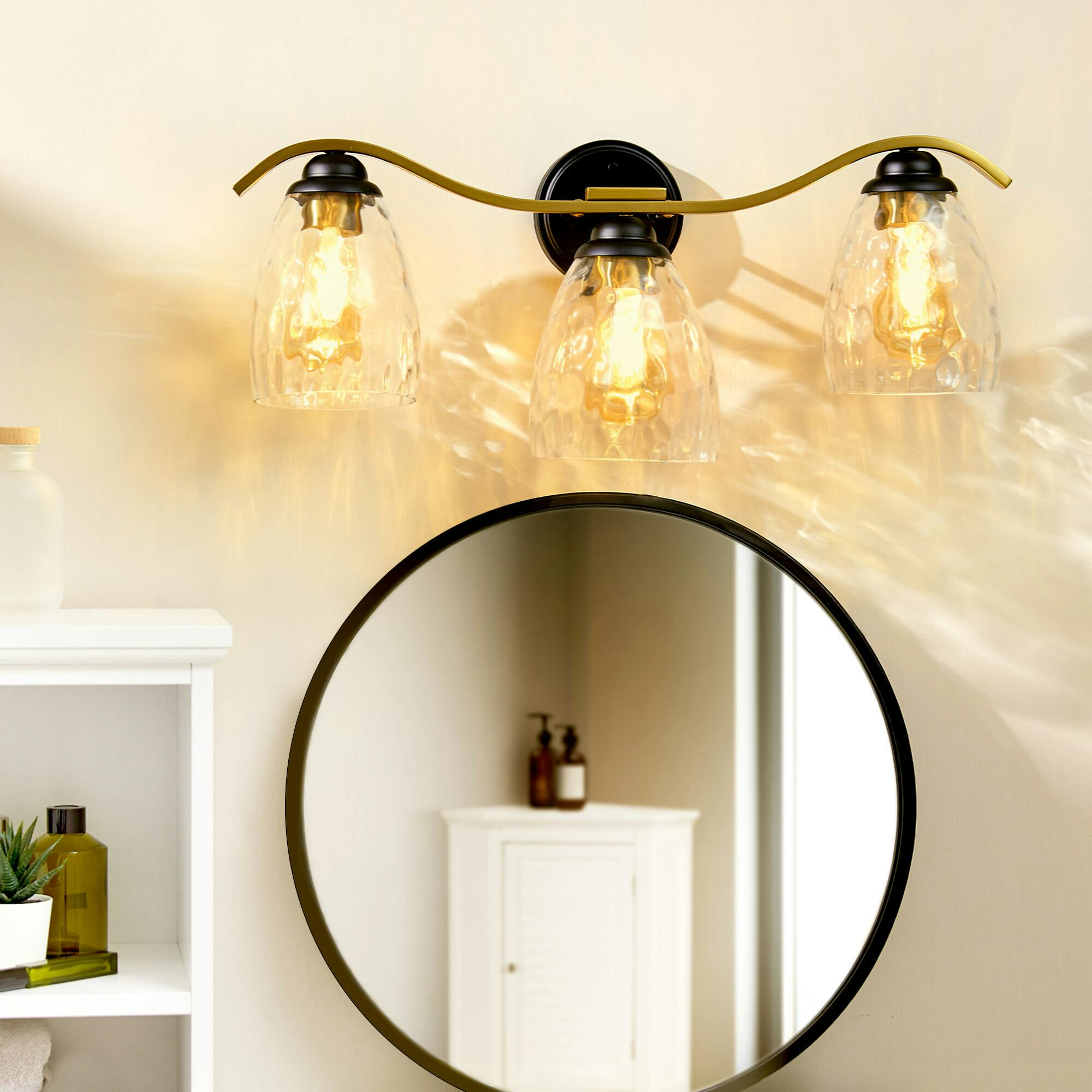 Heidi Dimmable 3-Light Bathroom Vanity Light