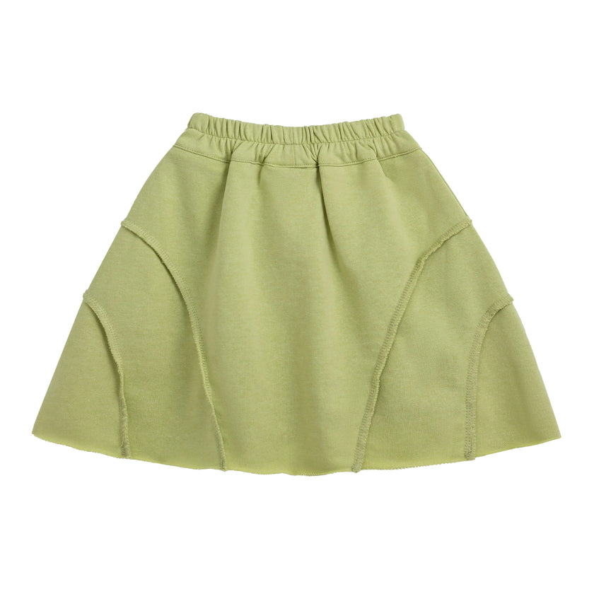 Green Skirt with Drawstring Waist