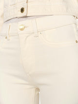 Mara Straight Mid Rise Instasculpt™ Ankle Jeans | Ecru