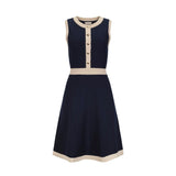 Organic Button Front Sweater Dress