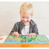 Tribe: Magna Carry - Dino World - Fold Out Magnetic Play Scene
