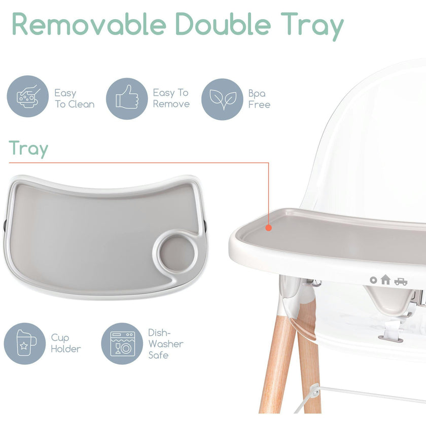 Children of Design 6 in 1 Deluxe High Chair