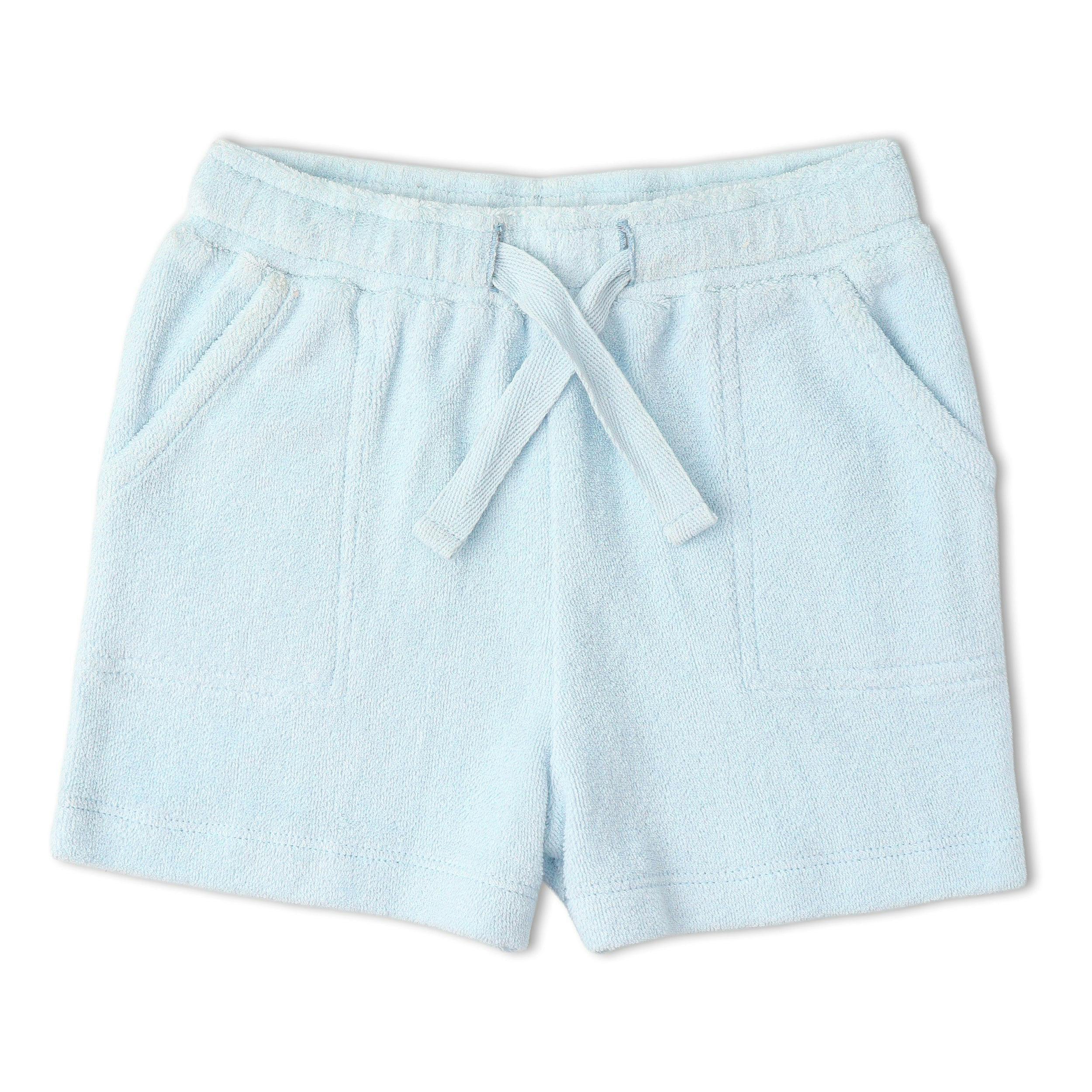 Organic Terry Tee & Shorts Set - Cabana Stripes