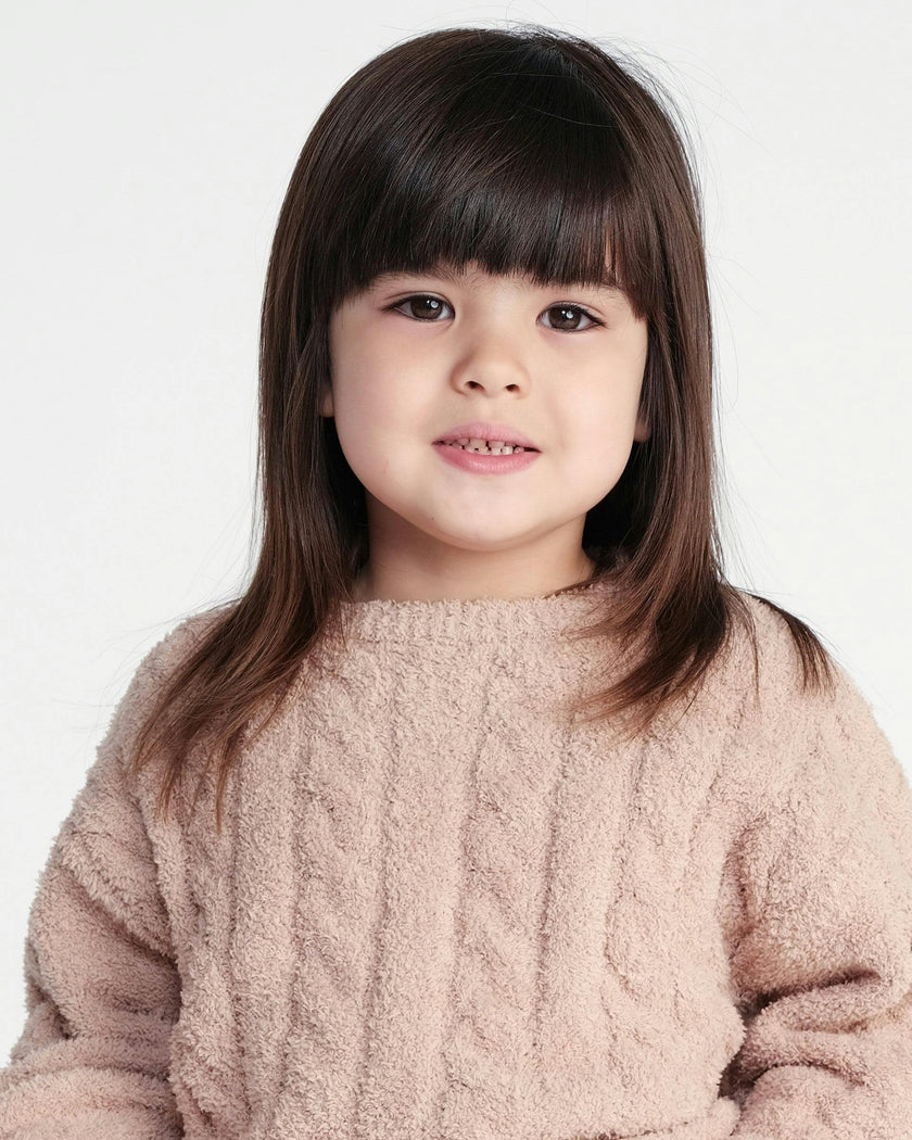 Boxy Cable Sweater • Fuzzy