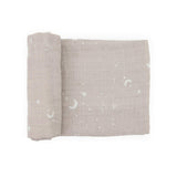 Organic Cotton Muslin Swaddle Blanket - Moon Dust