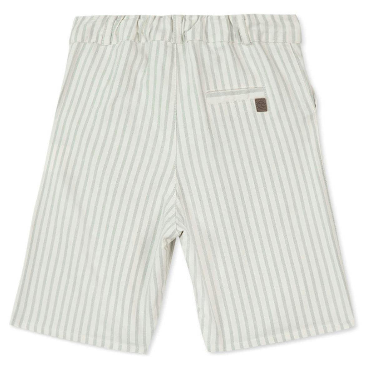 TARTINE ET CHOCOLAT Sea Green Striped Shorts