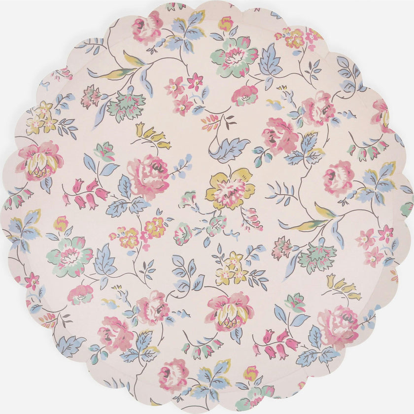 Pink Chintz Dinner Plates