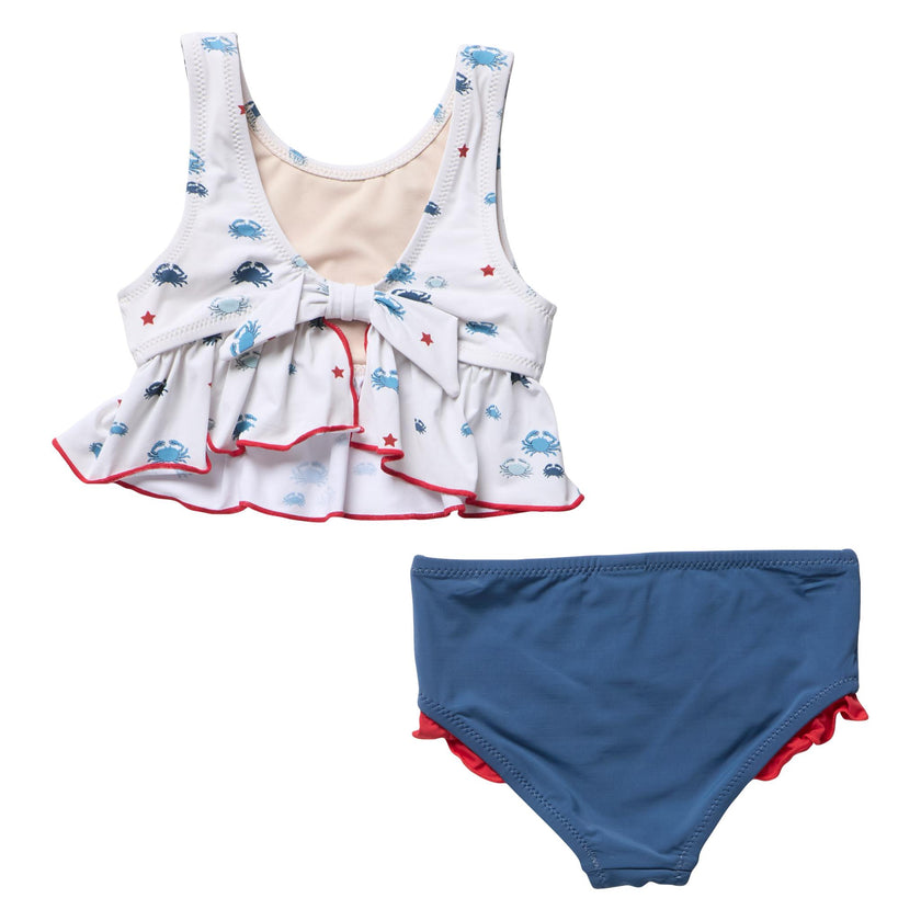 Girls Palmer Tankini - Small Crabs