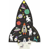 Space Rocket Shaped 80-Piece Puzzle