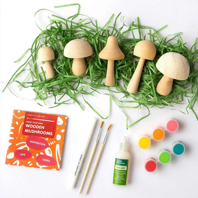 JOS: Paint Your Own Wooden Mushrooms