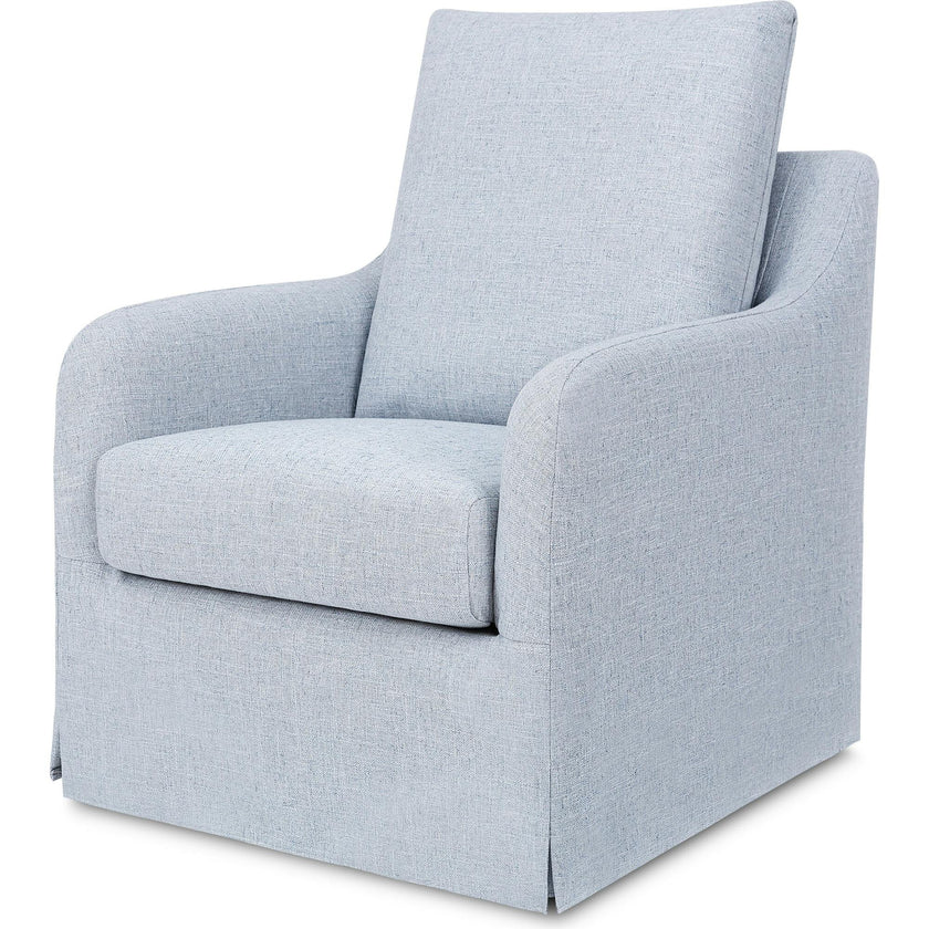 Reese Eco-Linen Slip Cover Swivel Glider