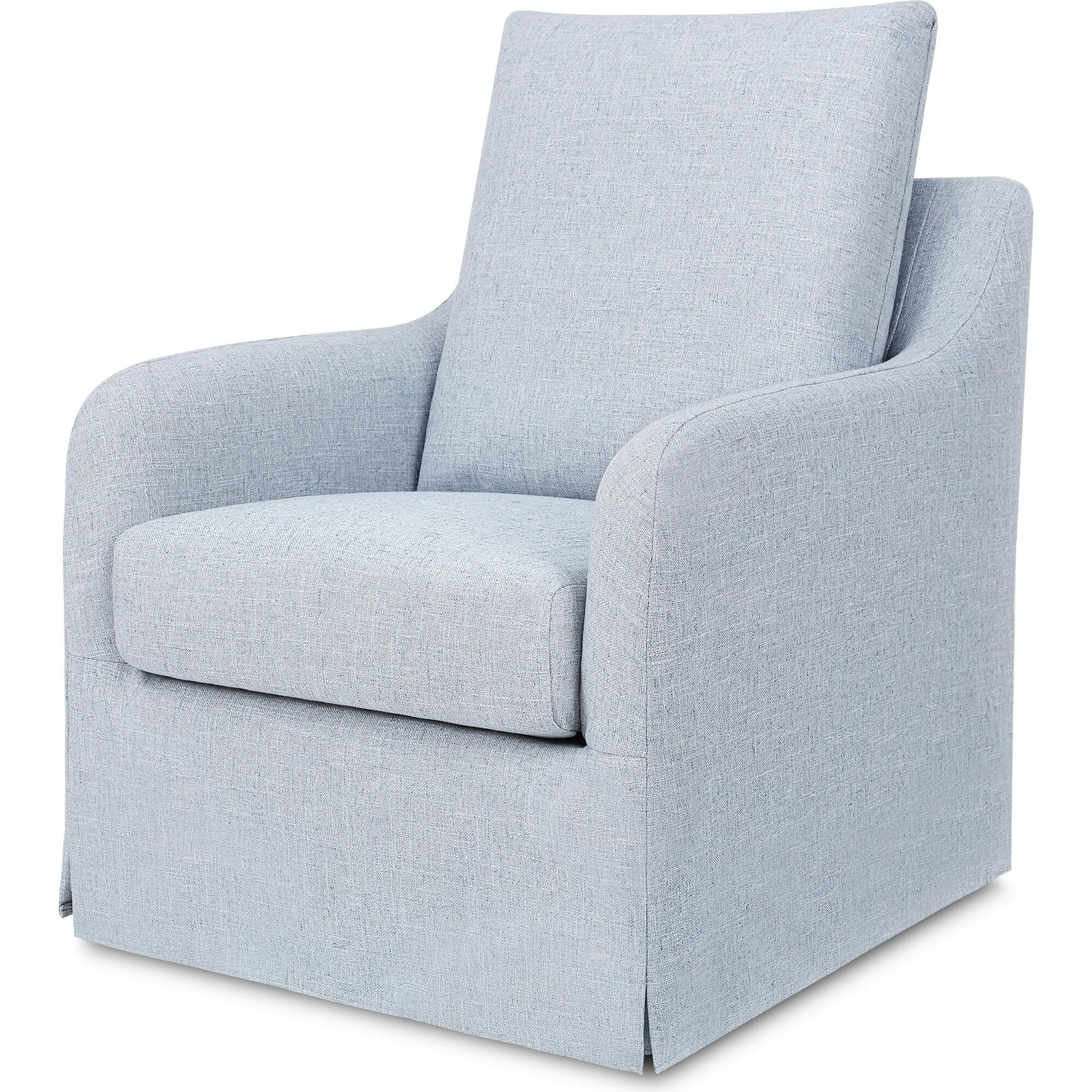 Reese Eco-Linen Slip Cover Swivel Glider