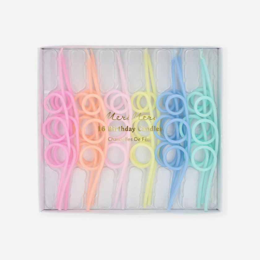 Pastel Loopy Candles