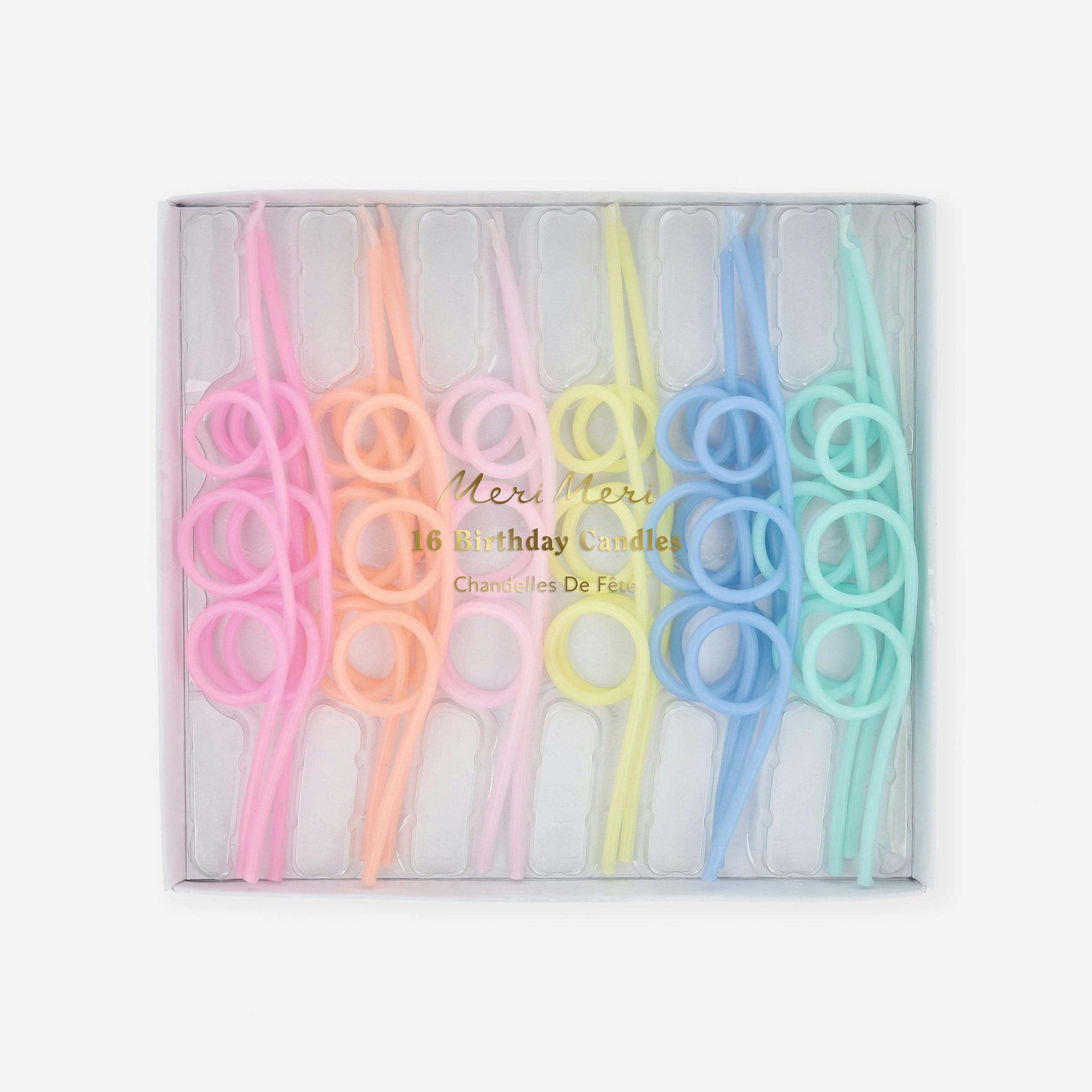 Pastel Loopy Candles