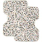 Cotton Muslin Burp Cloth 2 Pack - Pressed Petals