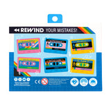Rewind Cassette Erasers - Retro - Set of 3
