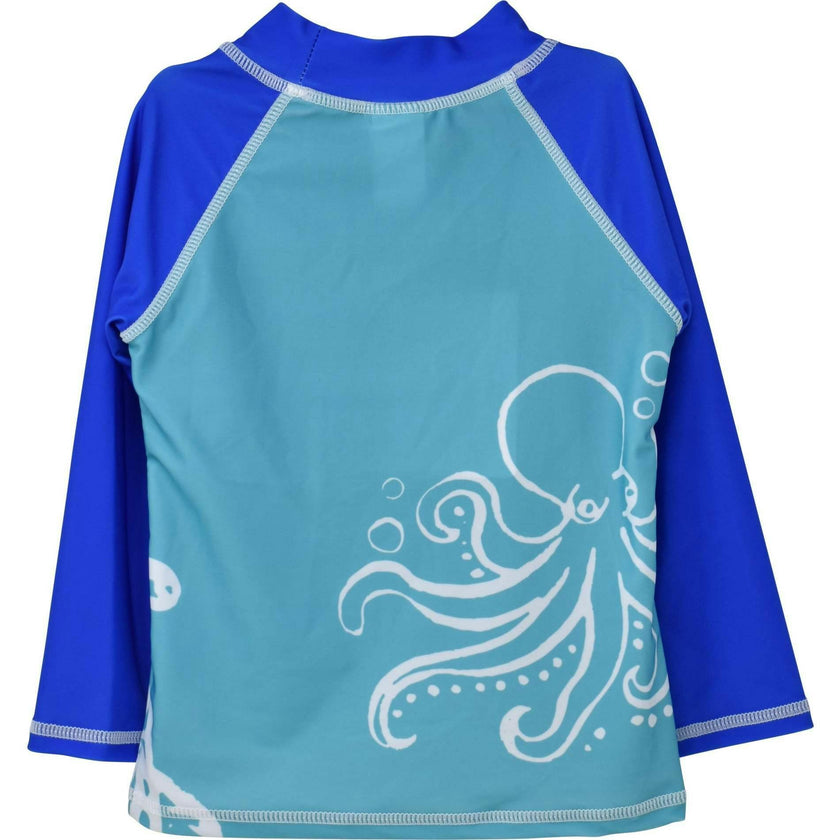 UPF 50+ Graphic Rash Guard Swim Top