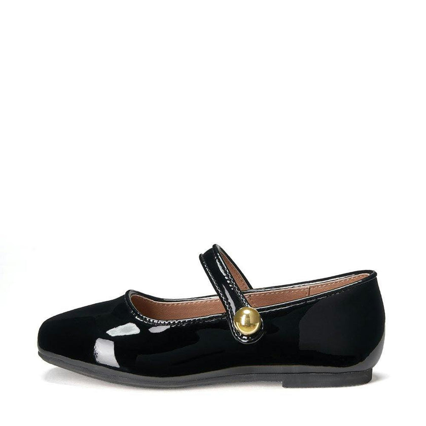 Ginny Glossy Leather Flat Mary Jane Shoes