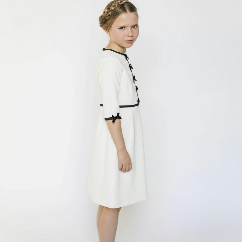 Anais bow dress (blush pink)