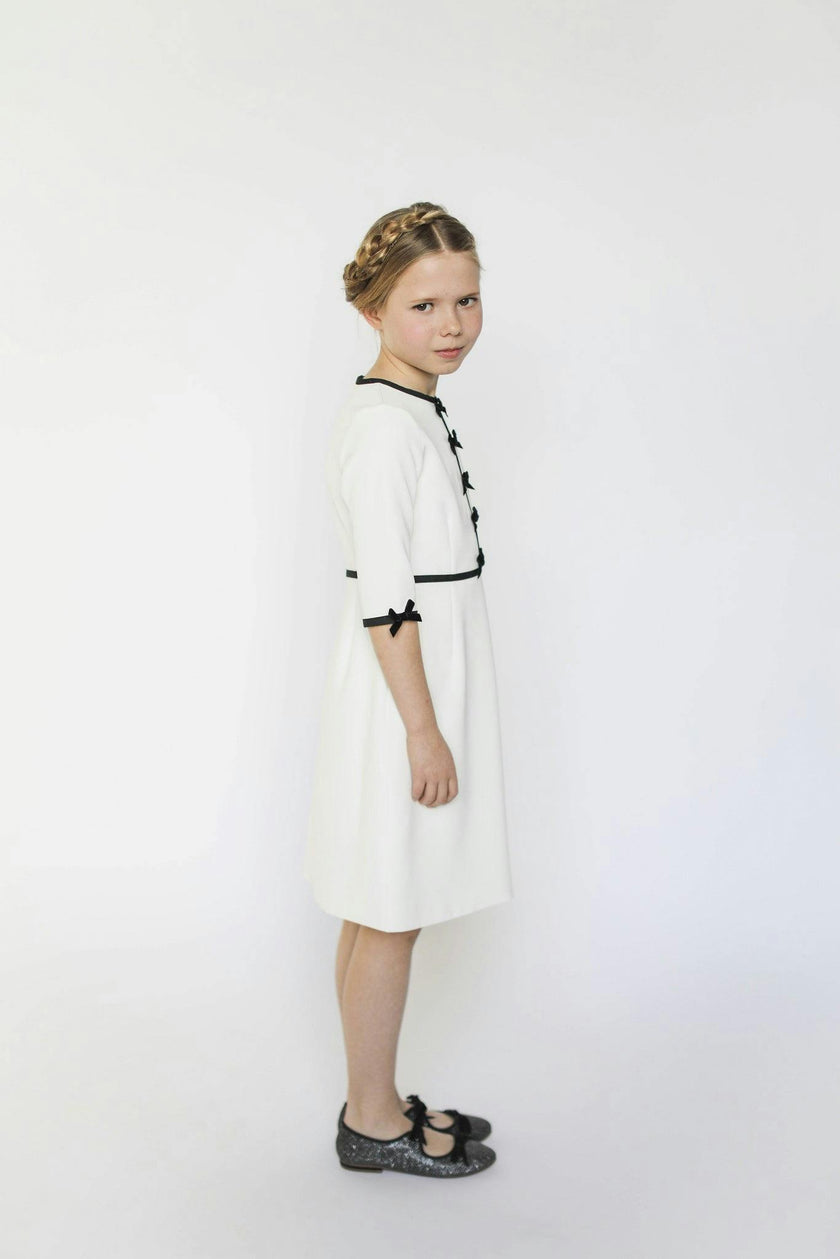 Anais bow dress (ivory)