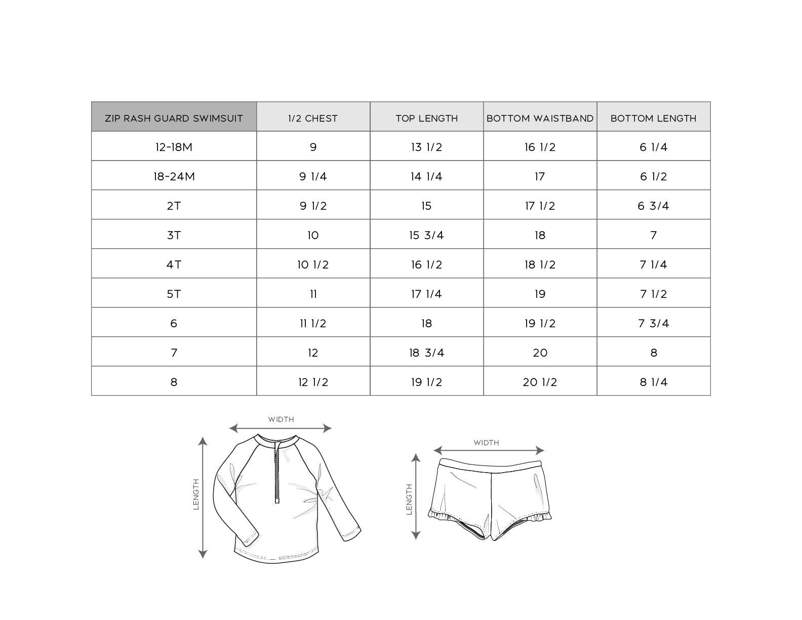 Girls Zip Rash Guard Two-Piece Swimsuit in Mauve Colorblock