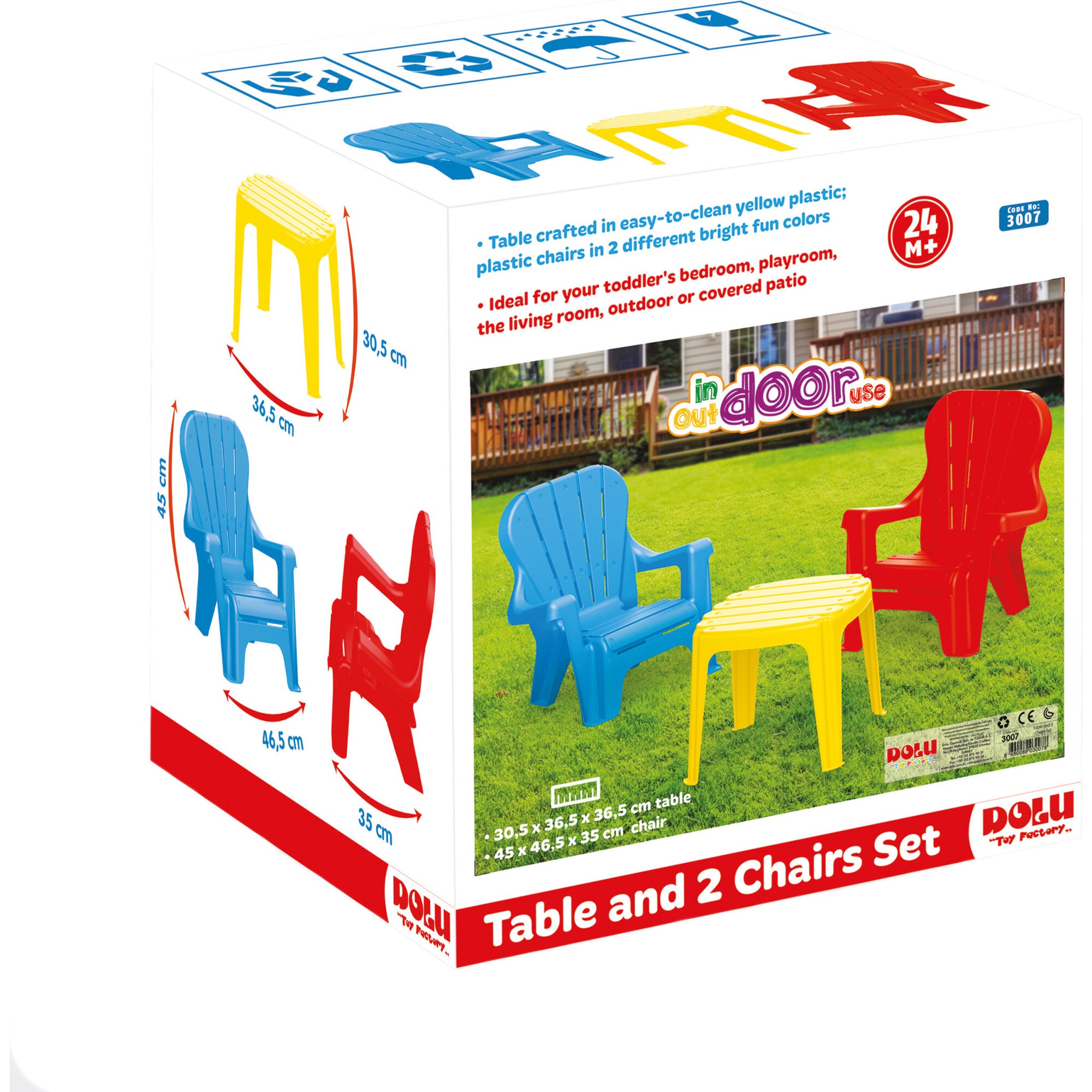 Childrens Plastic Table And Chairs Set