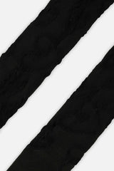 Knit Textured Tights Black