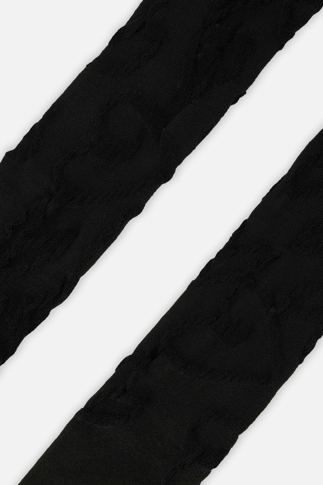 Knit Textured Tights Black