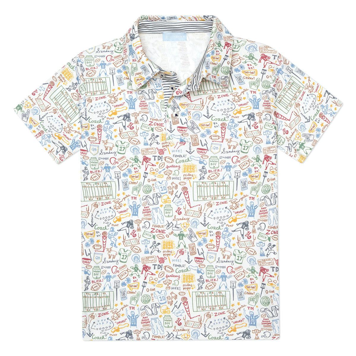 Football Boy's Polo Shirt