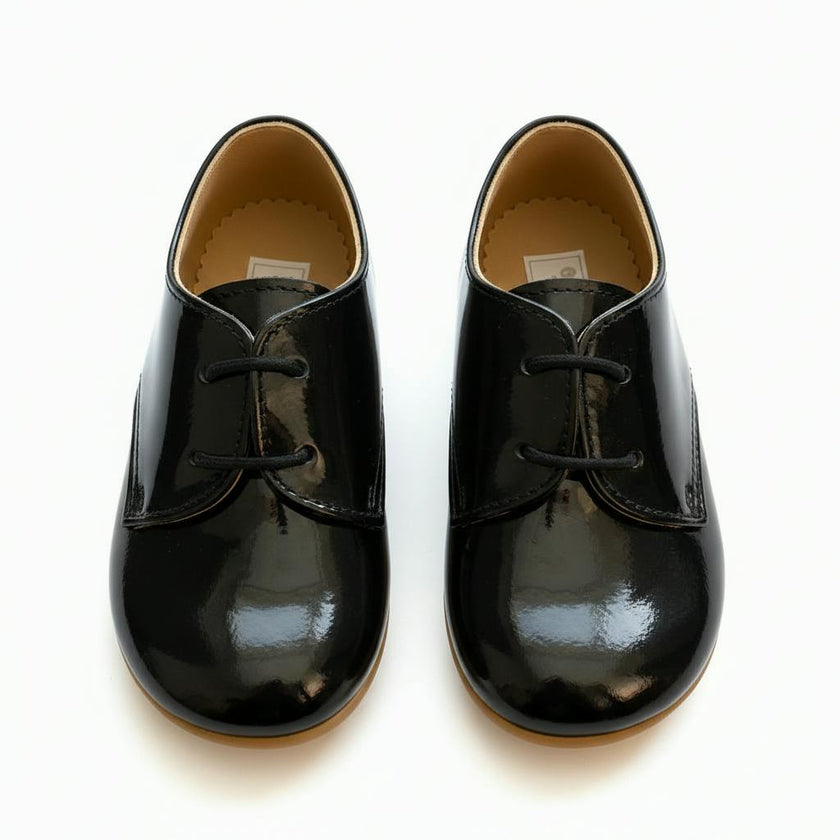 Chipper Pre-Walker Baby Shoes - Patent Black