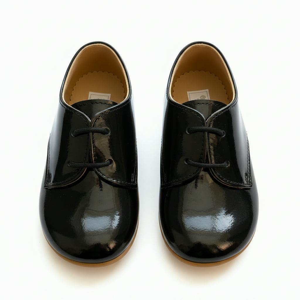 Chipper Pre-Walker Baby Shoes - Patent Black