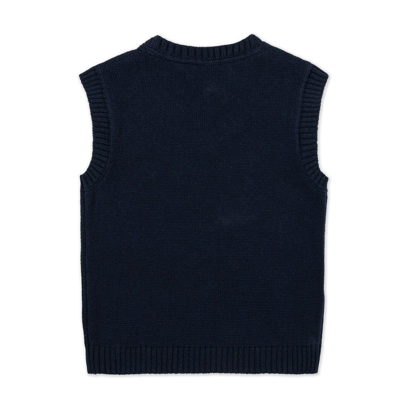 Organic Argyle Sweater Vest