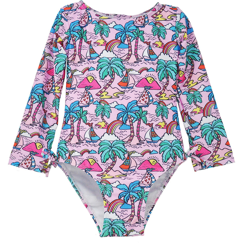 UPF 50+ Charlie L/S Rash Guard Swimsuit