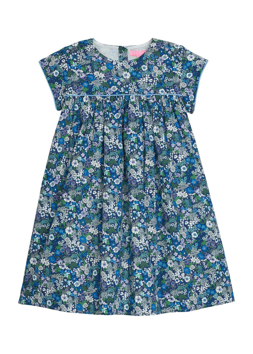 Charlotte Dress - Brookline Blossoms Blue