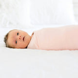 Knit Swaddle Blanket - Blush