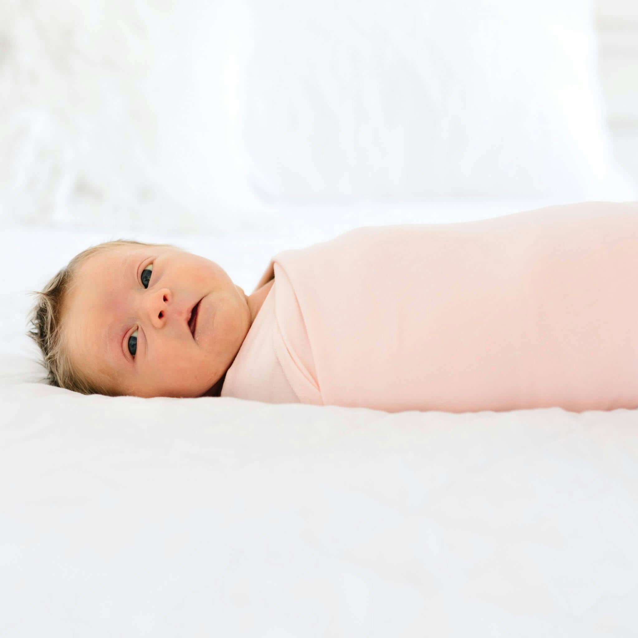 Knit Swaddle Blanket - Blush