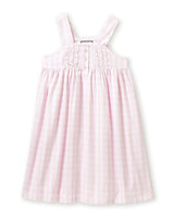 Girl's Twill Charlotte Nightgown in Pink Gingham