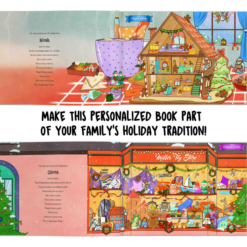 12 Days of Christmas (Personalized Christmas Seek & Find Book for the entire Family)