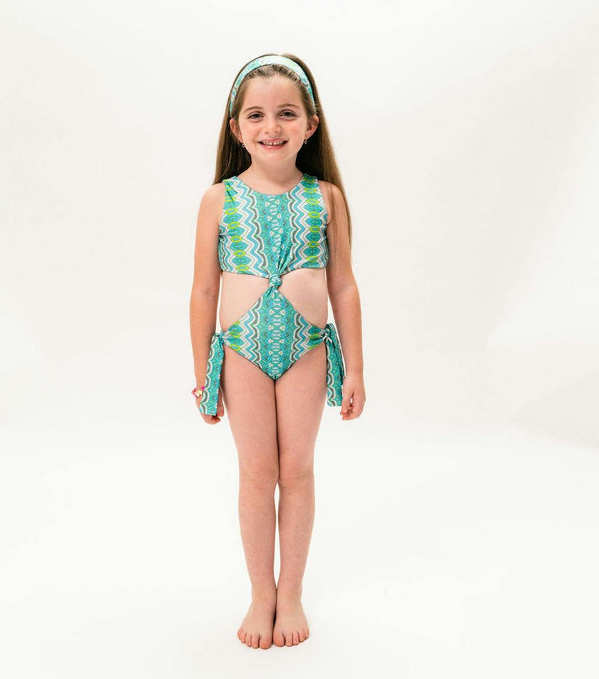 helena trikini abstract green
