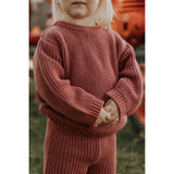 Nova Chunky Knit Set in Rosewood