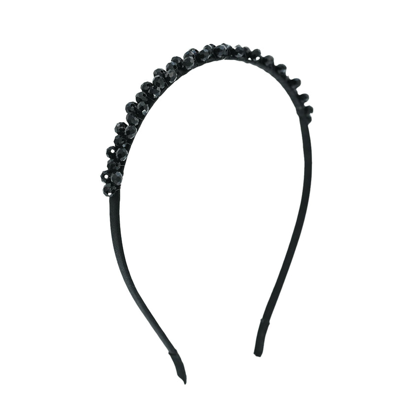 Black Onyx Clover Headband