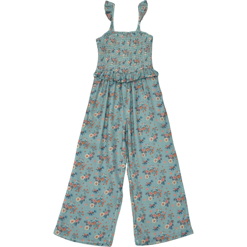 Tank Smocked Jumpsuit Evelyn Vine Floral