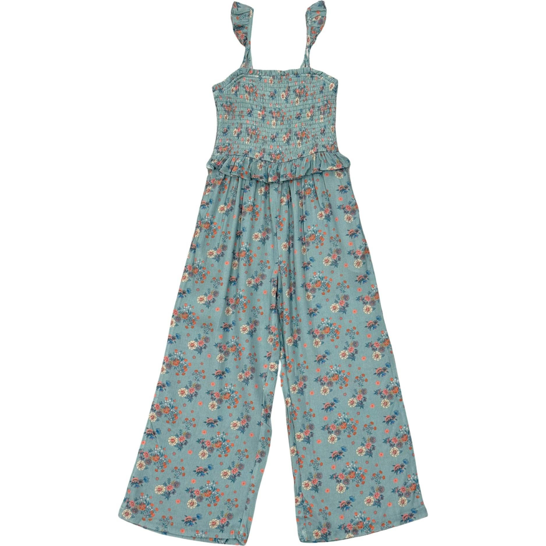 Tank Smocked Jumpsuit Evelyn Vine Floral