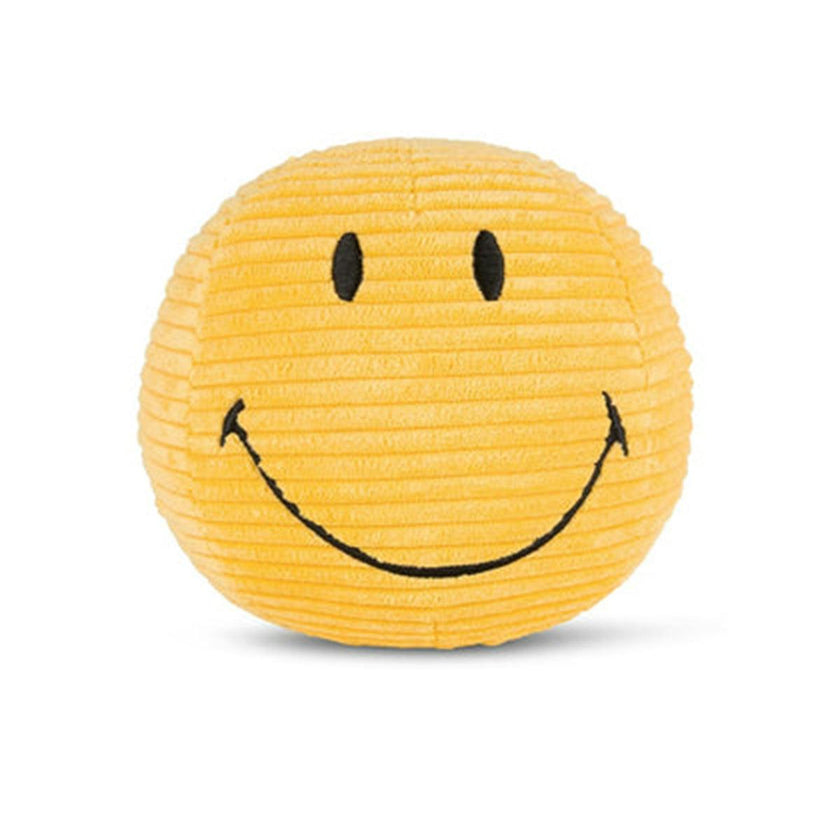 Plush Smiley Corduroy Yellow 5"