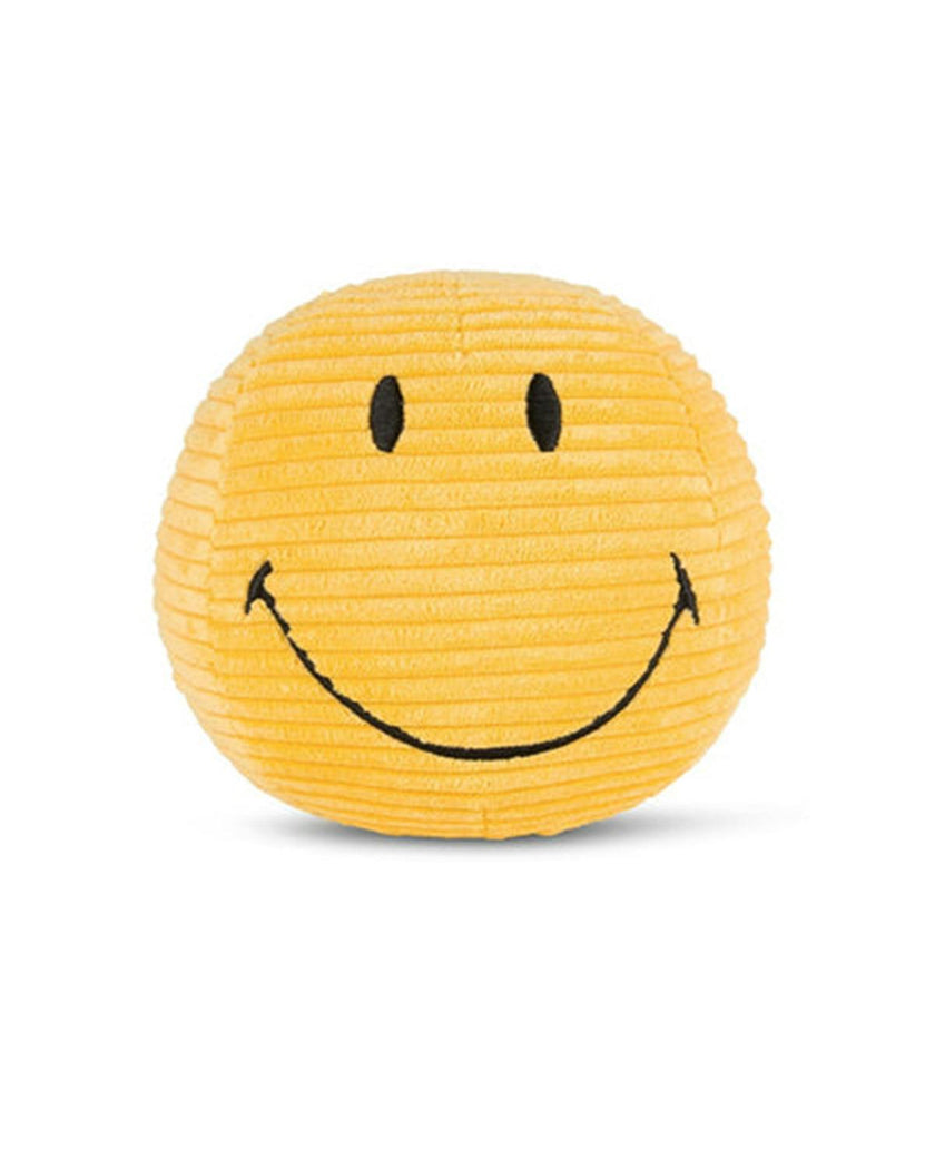 Plush Smiley Corduroy Yellow 5"