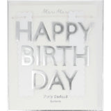 Silver Scallop Happy Birthday Garland