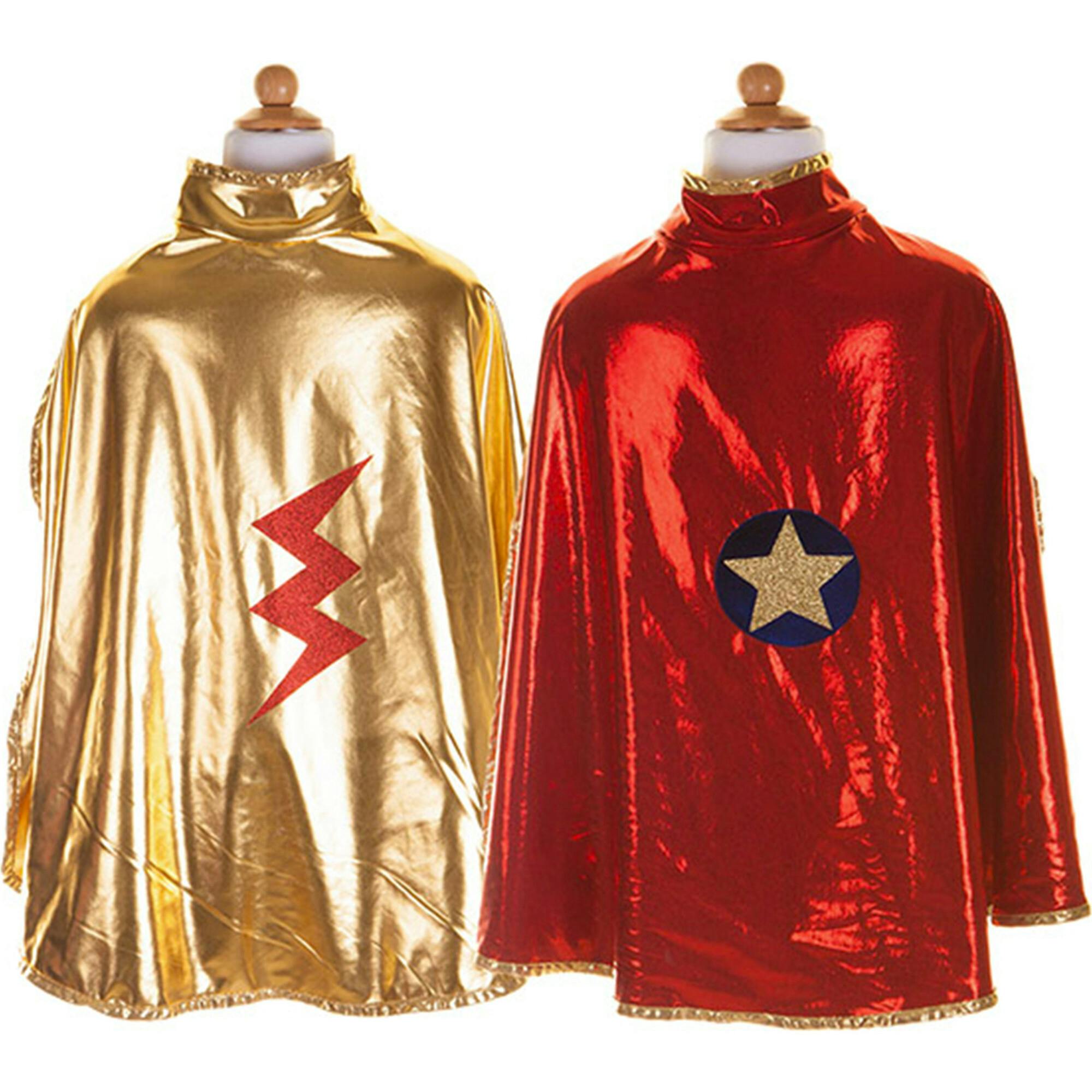 Gold and Red Reversible Wonder Cape