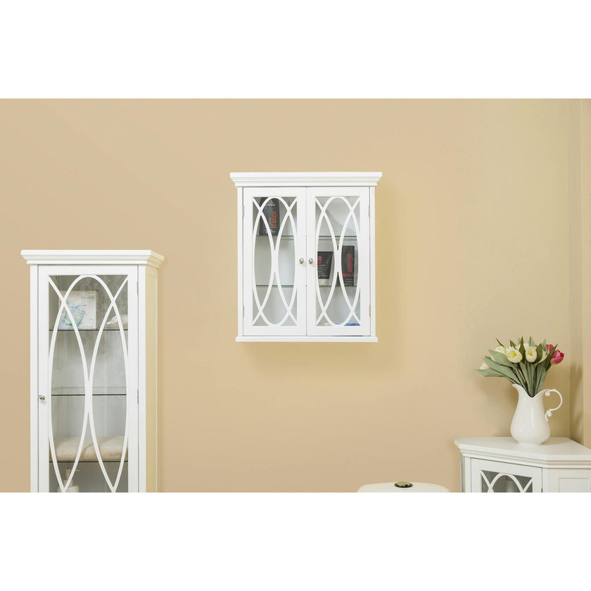 Florence 2 Door Wooden Removable Wall Cabinet with Adjustable Shelves